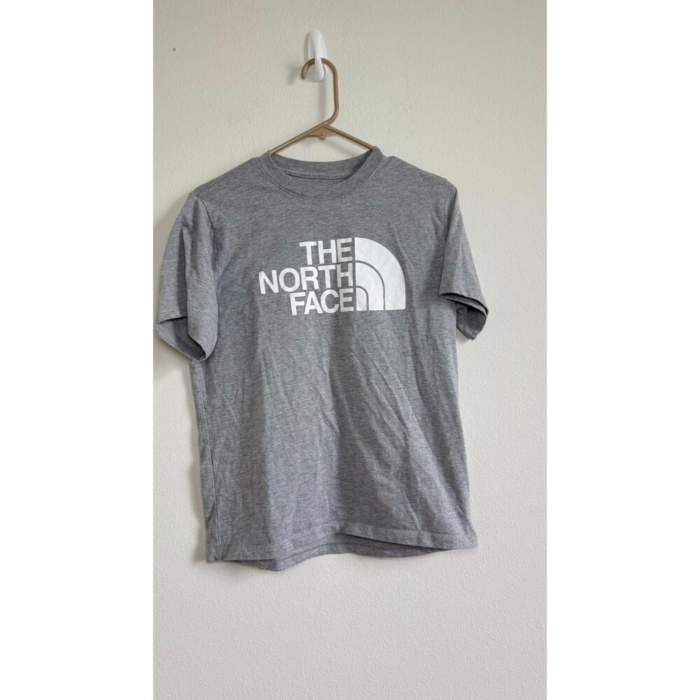 The North Face Women's Medium Graphic T Shirt Gray Logo Short Sleeve TNF